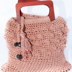 Sac crochet rose Sac crochet rose